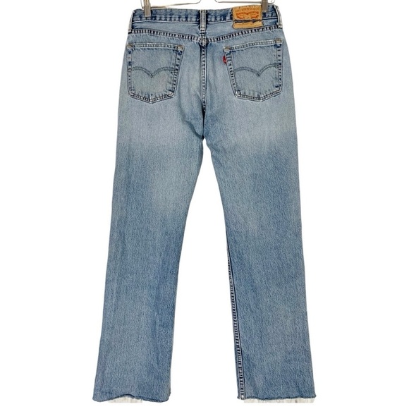 Levis 514 Mens Distressed Straight Leg Jeans Size 32 - Picture 2 of 11